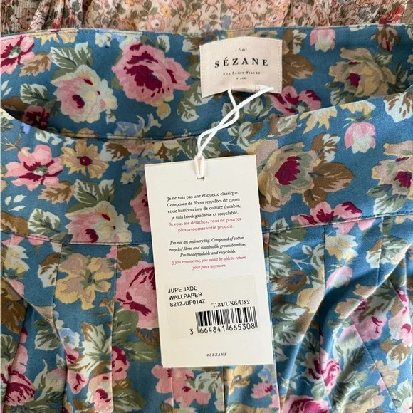 Sezane NWT Jade Skirt | Size 34 (US 2) - Picture 6 of 7